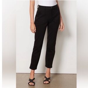 Evereve Payton Utility Ankle Pant Black 30 NWT